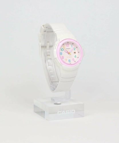 アナログ腕時計 CASIO Collection POP 10気圧防水 レディース ホワイト×ピンク カシオ LX-800H-7A1JF