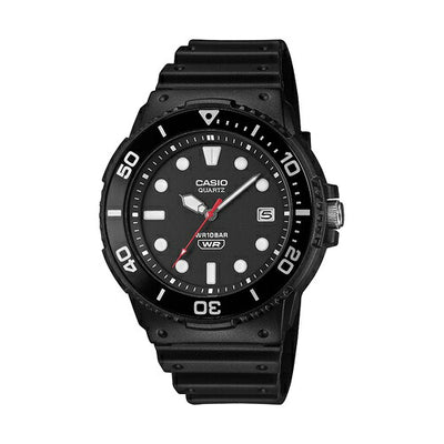 CASIO カシオ 腕時計 MRW-240H-1E1JF ブラックベゼル アナログ メンズウォッチ