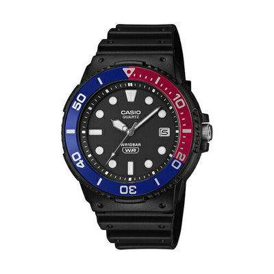 CASIO カシオ 腕時計 MRW-240H-1E2JF 赤青ツートンベゼル アナログ メンズ