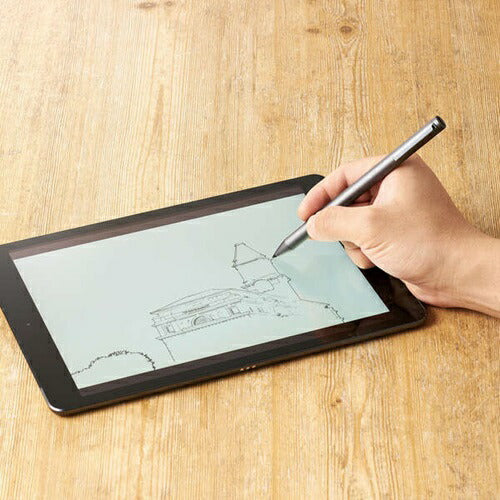 タッチペン 充電式 アクティブ グレー エレコム P-TPACSTAP01GY