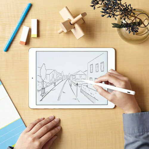 タッチペン 充電式 アクティブ ホワイト エレコム P-TPACSTAP02WH