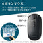充電式 Bluetooth4.2 薄型 マウス Slint 4ボタン ブラック エレコム M-TM15BBBK