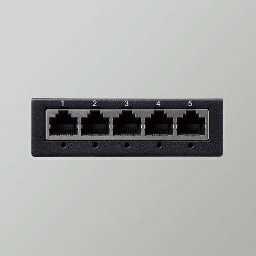 スイッチングハブ LANハブ エレコム EHC-G05MA-B Giga対応 5ポート 金属筐体 ACアダプター