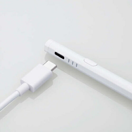 タッチペン 充電式 ハイブリッド ホワイト エレコム P-TPACSTHY01WH