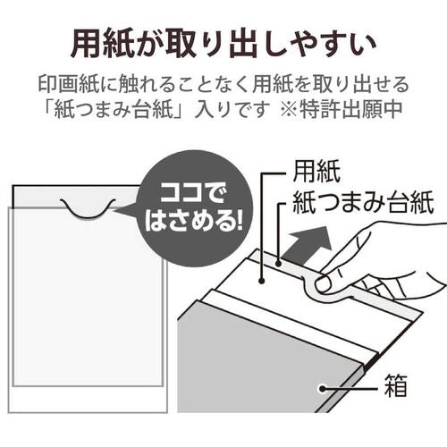 プリンター用紙 写真用紙 L判 50枚 光沢 印画紙 最上級グレード紙 厚手 インクジェット用紙 ホワイト エレコム EJK-PROL50