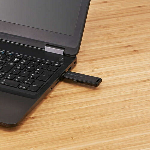 外付けSSD スティック型 ESD-EMBシリーズ 500GB USB 3.2（Gen 2）対応 スライド式 ノック式 耐衝撃 耐振動 USBメモリサイズ ブラック エレコム ESD-EMB0500GBK