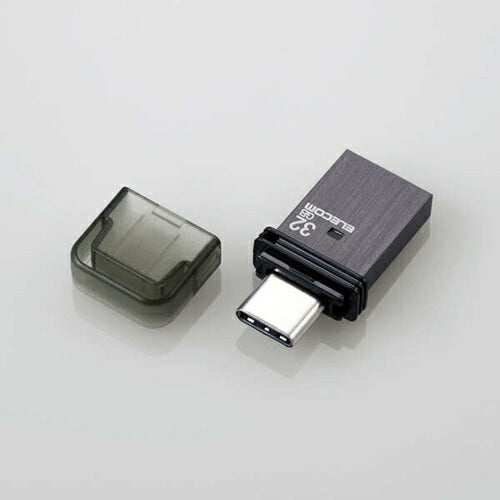 USBメモリ キャップ式 32GB Type-C ブラック エレコム MF-CAU32032GBK