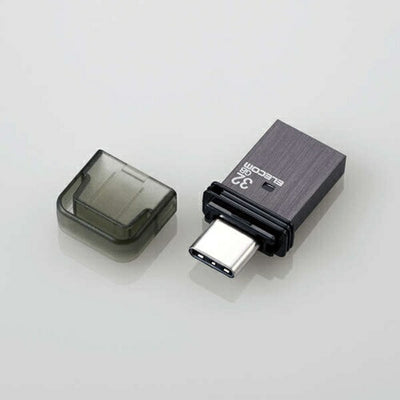 USBメモリ キャップ式 32GB Type-C ブラック エレコム MF-CAU32032GBK