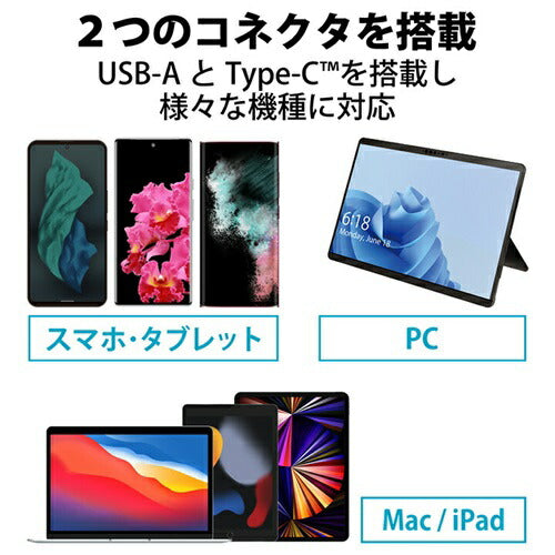 USBメモリ キャップ式 64GB Type-C ブラック エレコム MF-CAU32064GBK