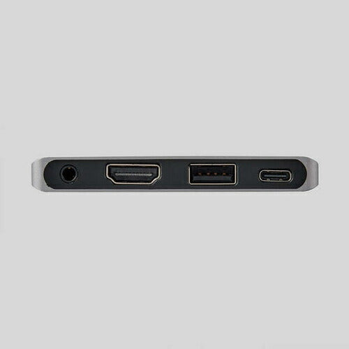 USB Type-C ドッキングステーション ハブ 4-in-1 PD 55W出力 USB-C×1/USB-A×1/HDMI×1/3.5mm4極ステレオミニ×1 シルバー エレコム DST-C25SV