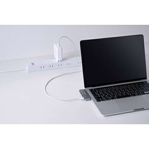 USB Type-C ドッキングステーション ハブ 4-in-1 PD 55W出力 USB-C×1/USB-A×1/HDMI×1/3.5mm4極ステレオミニ×1 シルバー エレコム DST-C25SV