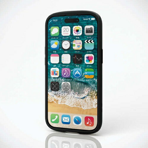 iPhone 15 TOUGH SLIM LITE フレームカラー 極限 エレコム PM-A23ATSLFCKBK