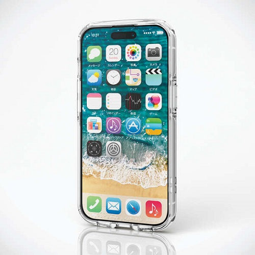 iPhone 15 TOUGH SLIM LITE ソフト 衝撃吸収 エレコム PM-A23ATSLUCCR