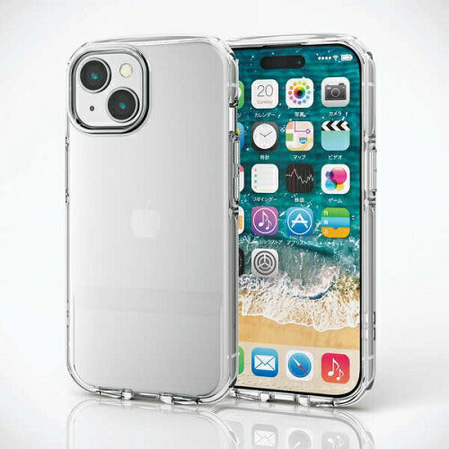 iPhone 15 TOUGH SLIM LITE ソフト 衝撃吸収 エレコム PM-A23ATSLUCCR