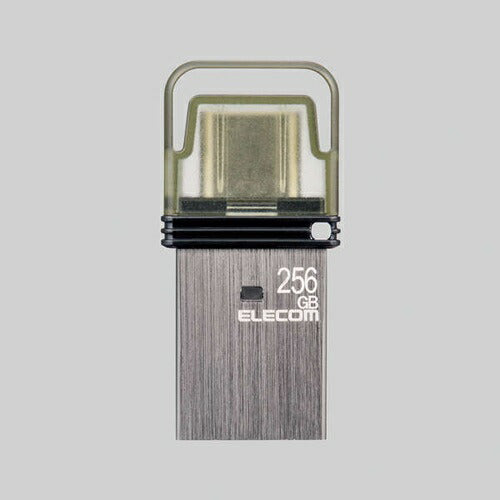 キャップ式USB Type-C メモリ ブラック 256GB エレコム MF-CAU32256GBK