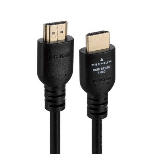 HDMIケーブル ブラック 1m HDMI⇔HDMI イーサネット対応 エレコム CAC-HDP10BK2