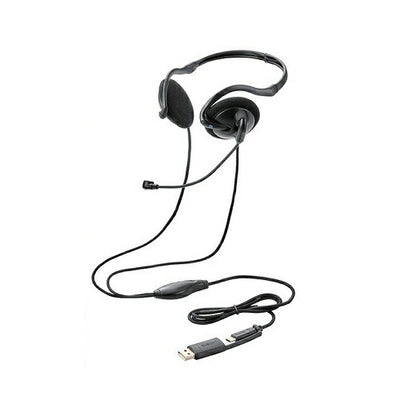 指向性マイク モバイルヘッドセット ネックバンド USB Type-C エレコム HS-NB11SCBK