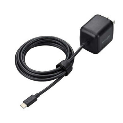 USB Power Delivery 65W AC充電器(Cケーブル一体型/2ｍ) ブラック エレコム ACDC-PD8665BK