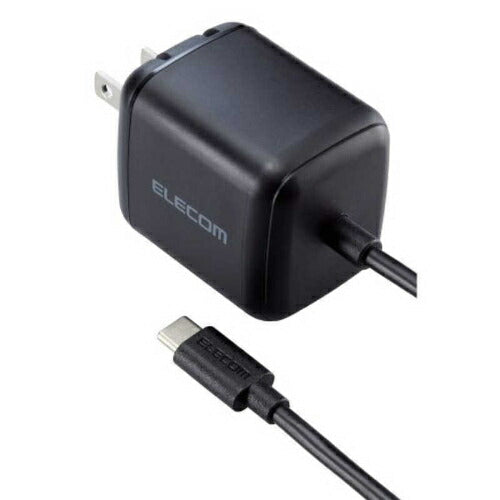 USB Power Delivery 65W AC充電器(Cケーブル一体型/2ｍ) ブラック エレコム ACDC-PD8665BK