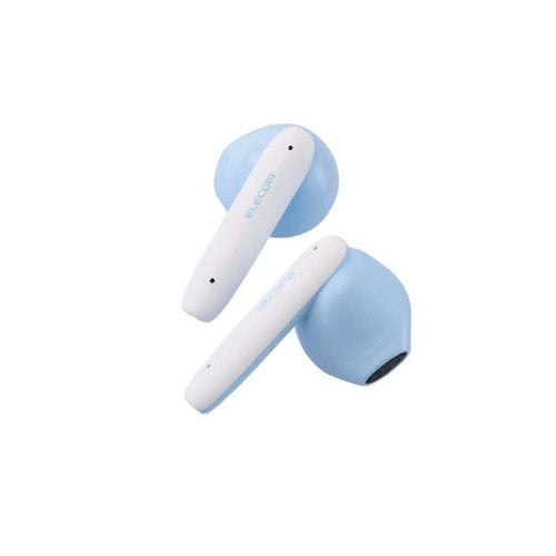 完全ワイヤレスBluetoothヘッドホン マカロンブルー エレコム LBT-TWS17CSBU