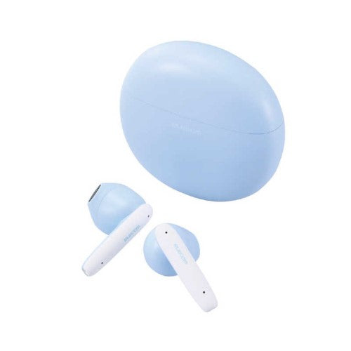 完全ワイヤレスBluetoothヘッドホン マカロンブルー エレコム LBT-TWS17CSBU