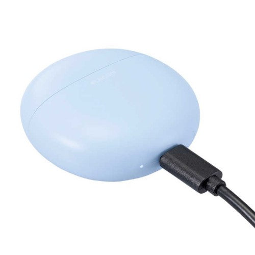 完全ワイヤレスBluetoothヘッドホン マカロンブルー エレコム LBT-TWS17CSBU