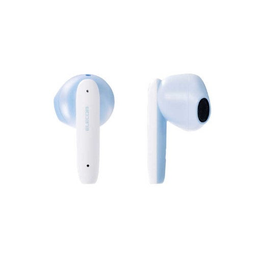 完全ワイヤレスBluetoothヘッドホン マカロンブルー エレコム LBT-TWS17CSBU