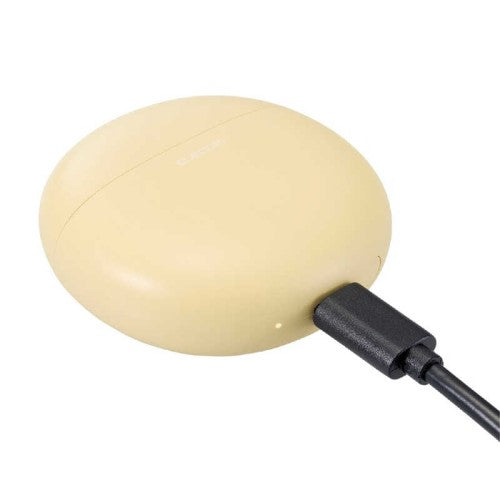 完全ワイヤレスBluetoothヘッドホン マカロンイエロー エレコム LBT-TWS17CSYL