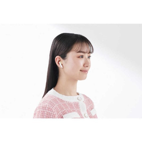完全ワイヤレスBluetoothヘッドホン マカロンイエロー エレコム LBT-TWS17CSYL