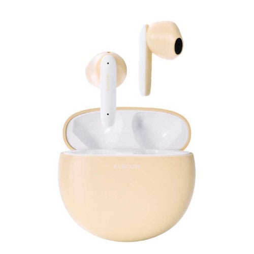完全ワイヤレスBluetoothヘッドホン マカロンイエロー エレコム LBT-TWS17CSYL