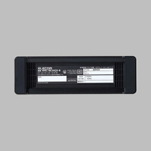 Wi-Fi 7 2882+688Mbps Wi-Fi 2.5G 無線ルーター ブラック エレコム WRC-BE36QS-B