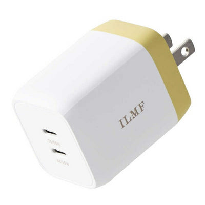 ILMF USB Power Delivery 65W キューブAC充電器 イエロー エレコム MPA-ACCP43YL-IL
