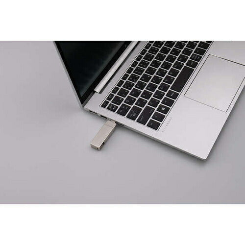 外付けSSD スティック型 ESD-EPAシリーズ 500GB USB 3.2（Gen 2）対応 USB Type C/USB-A両対応 回転式カバー USBメモリ型 ストラップホール付 シルバー エレコム ESD-EPA0500GSV