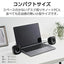 パソコン用2.0chスピーカー φ3.5ミニプラグ ボリュームコントローラー付 ブラック エレコム MS-P08A2BK