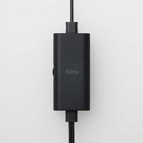パソコン用2.0chスピーカー Stina (スティーナ) USB Type-C 接続 4.4W ボリュームコントローラー付 USB-A変換アダプター付 ブラック エレコム SP-P10CUSBBK