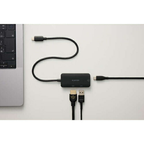 ドッキングステーション3in1充電+映像出力 ブラック エレコム DST-C31BK