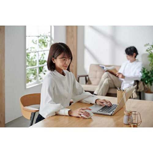 SHELLPHA USB無線/Bluetoothマウス[3ボタン/Mサイズ] ホワイト エレコム M-SH10MBSKXWH