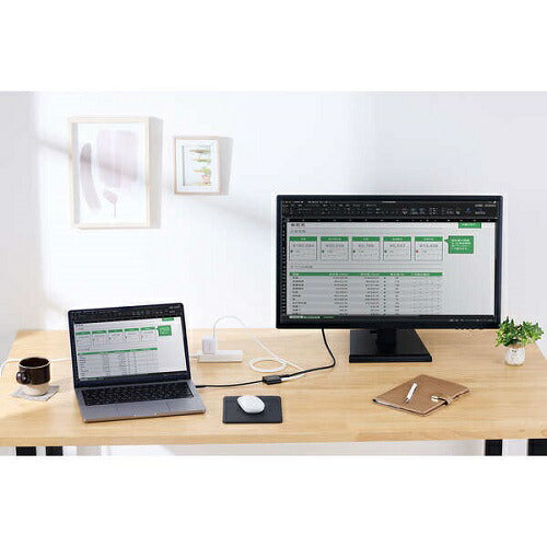 USB Type-C(TM) - HDMI(R)変換アダプター 1ポート USB PD エレコム AD-CHDMIPDBK2