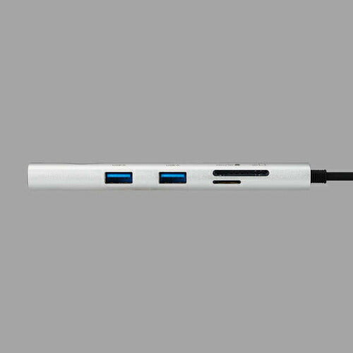 USB Type-C ドッキングステーション 8-in-1 ハブ PD 85W出力 急速充電 USB-C ×3 USB-A ×2 HDMI ×1 SD＋microSD ×1 【Windows PC MacBook iPad 等 Type C 機器対応】 画面ON/OFF切替スイッチ シルバー エレコム DST-S080BPSV