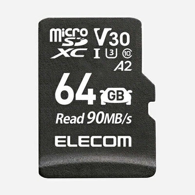 ドライブレコーダー用 microSDXCメモリーカード 64GB エレコム MF-DRMR064GU13