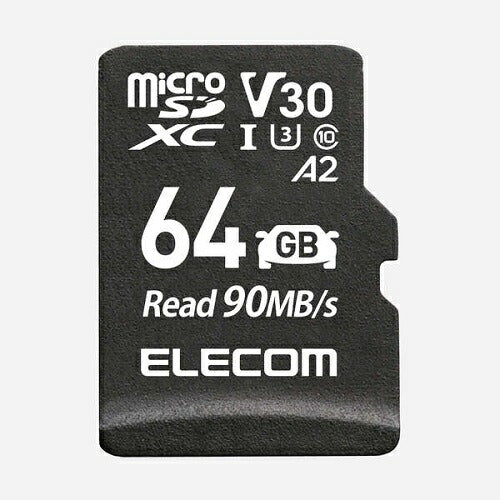 ドライブレコーダー用 microSDXCメモリーカード 64GB エレコム MF-DRMR064GU13