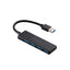USB ハブ USB3.2 Gen1 ＜ USB-A ×4 ＞ バスパワー コンパクト 薄型 【 USBポート 搭載 Windows 11 10 Mac PC MacBook Surface 等対応 】 ケーブル長10cm（ブラック） エレコム U3H-H040BK