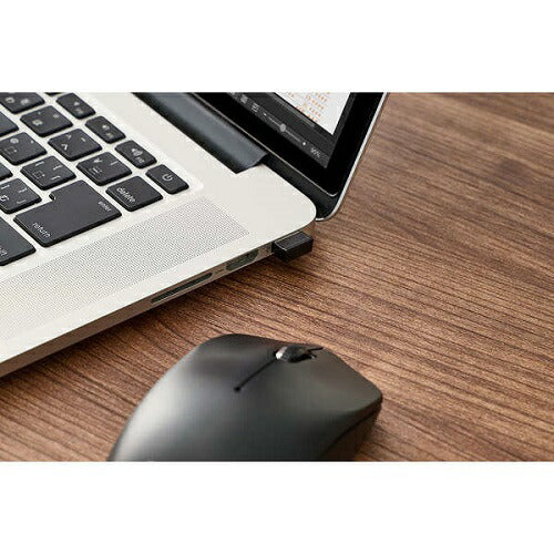 USB無線光学式マウス［3ボタン/Lサイズ］ ブラック エレコム M-LE10DRXBK
