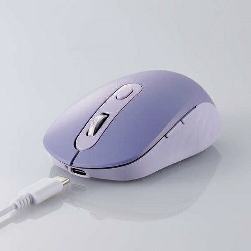 OSMOD Six USB無線/Bluetooth 充電静音マウス [6ボタン/Mサイズ] ブルー エレコム M-MY35MBSXBU