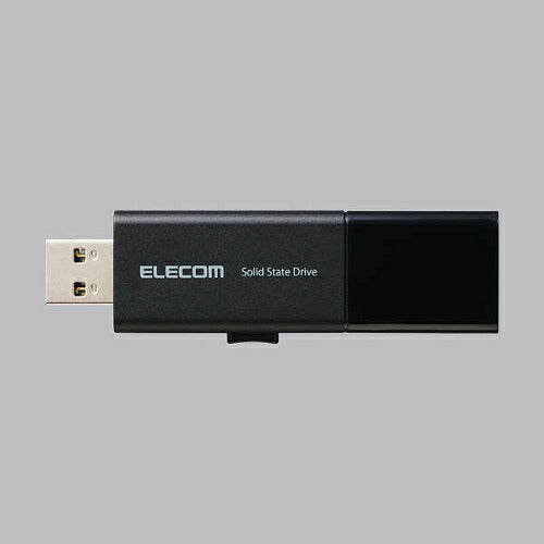 USB Type-C(TM) USB-Aコネクター対応外付けポータブルSSD 250GB ブラック エレコム ESD-EWB0250GBKR