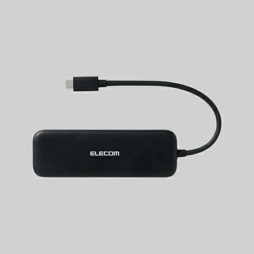 USB Type-C ドッキングステーション 5-in-1 薄型 ハブ PD 85W出力 急速充電 USB-C×2 USB-A×2 HDMI×1 ブラック エレコム DST-050BPBK