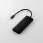 USB Type-C ドッキングステーション 7-in-1 薄型 ハブ PD 85W出力 急速充電 USB-C×1 USB-A×2 HDMI×1 SD＋microSD×1 RJ45×1 ブラック エレコム DST-070BPBK
