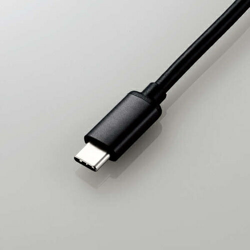USB Type-C ドッキングステーション 7-in-1 薄型 ハブ PD 85W出力 急速充電 USB-C×1 USB-A×2 HDMI×1 SD＋microSD×1 RJ45×1 ブラック エレコム DST-070BPBK