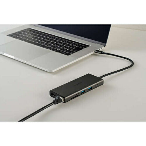 USB Type-C ドッキングステーション 10-in-1 ハブ PD 85W出力 急速充電 USB-C×2 USB-A×4 HDMI×1 SD＋microSD×1 RJ45×1 ブラック エレコム DST-100BPBK