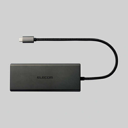 USB Type-C ドッキングステーション 10-in-1 ハブ PD 85W出力 急速充電 USB-C×2 USB-A×4 HDMI×1 SD＋microSD×1 RJ45×1 ブラック エレコム DST-100BPBK